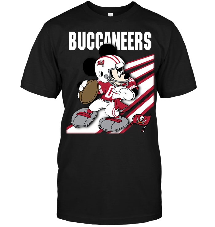 Tampa Bay Buccaneers "mickey Mouse" Disney Football T-Shirt